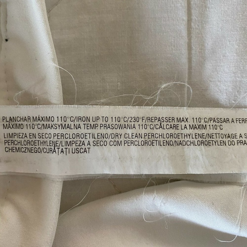 Zara Womens White Mid Rise Slim Capri Pant Size 10 - Picture 11 of 11